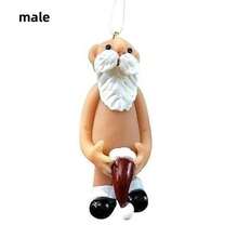 6/2/1 Pieza - Colgante de pareja de acrílico de Navidad, colgante plano 2D, no 3D, colgante decorativo de árbol de Navidad 2D, colgante decorativo de ambiente, colgante decorativo no textil de Navidad, adecuado para decoración de hogar, decoración de coche, colgante decorativo plano 2D - Multicolor - Ver 5