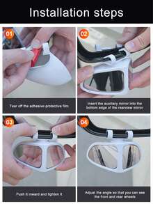 360 度盲点镜、超白玻璃广角后视镜、汽车倒车辅助配件