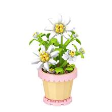 1 Micro Particle Potted Flower Building Blocks, DIY Colorful Flower Series Building Blocks, Decoration Bouquet, Suitable For Birthday, Father's Day, Mother's Day, Teacher's Day, Holidays, Weddings, Graduations, New Year, Christmas Gifts - Multicolor - View 19