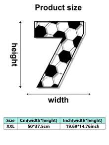 1 buc. Placă metalică clasică cu litere numerice și numere de fotbal, semn metalic combinat, stil fotbal, numere și litere care pot fi asamblate liber DIY, decor de perete metalic de înaltă calitate, potrivit pentru artă murală acasă și birou, decorarea casei, decorul dormitorului, decorul camerei de zi, decorul grădinii, decorul curții, cadou ideal pentru pasionații de sport, placă metalică modernă personalizată clasică cu inițiale și numere pentru intrare, cadou ideal pentru casă, cadou de sărbători, cadou de ziua de naștere, cadou de casă nouă. - Multicolor 1 - Vizualizare 28
