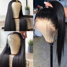 Purple Color Lace Front Wigs Pre Plucked Hairline Long Straight Wigs For Fashion Women Girls Party Daily Wear Glueless Dark Purple Lace Front Synthetic Wigs 13x4 Free Part Heat Resistant Fiber Hair 28 Inch 180% Density - 黑色 - 查看 1