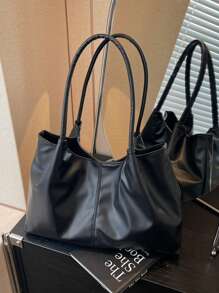 Geantă de damă nouă cu design unic, mâner dublu, capacitate mare, geantă de umăr pentru uz casual și zilnic, potrivită pentru vacanțe, naveta și cumpărături