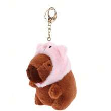 Capybara Plush Keychain Toy Realistic Cute Capybara Stuffed Animals Toy Capybara Pendant For Backpack Handbag Birthday Gift,Stuffed Toy,Pink Capybara,Capybaras - Multicolor - View 12