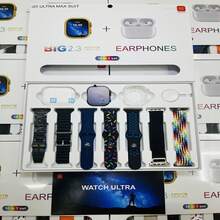 New Arrival 10-In-1 S9 Ultra Smart Watch – Bluetooth Calling Smartwatch With Wireless Earbuds, 7 Interchangeable Straps – Fitness Tracker, Heart Rate Monitor, Sports & Running Watch – Compatible With IOS & Android – Best Gift For Christmas, Cyber Monday, Valentine's Day, Mother's Day, Father's Day, New Year, Birthdays - 經典銀色版 - 查看 9