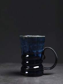 1个500毫升窑烧陶瓷早餐牛奶杯，大容量家用杯，饮水杯，窑烧耳形杯，创意简约复古陶瓷家用办公水杯，厚陶浓缩咖啡杯，复古陶瓷杯，窑烧杯，咖啡杯，手工大容量水杯，厚陶杯 - 彩色 - 查看 13