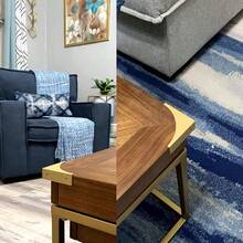 KYIEN Gold Metal Corner Protector 65MM 4 Pack Decorative Corner Brackets For Wood Furniture Sliding Barn Door Table Desk Antirust Zinc Alloy Cover Guard With Screws