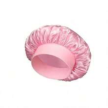 1pc Mulberry Silk Sleep Cap, Satin Hair Wrap, Soft Elastic Waist Mulberry Silk Pajamas, Silk Hair Turban Suitable For Curly Hair  Home Bathroom Decor Fall Decor Back To School Blush PinkBlush Pink - 粉色 - 查看 1