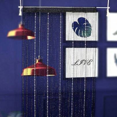 100CMX200CM Crystal Beaded String Curtains Screen String Divider Blind For Salon Door Wall Window Tassel Curtain