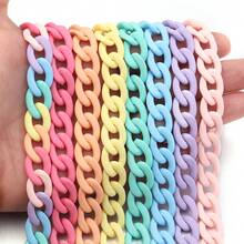20 cái/gói móc khóa Acrylic 19x14mm màu Dopamine Túi đựng vòng tay Mặt dây chuyền DIY Trang sức Thủ công - khóa xích - Xem 2