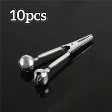 10pcs Stainless Steel Fishing Bite Alarm Clip, Outdoor Fishing Rod Accessories