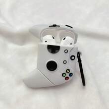 1 件无线蓝牙耳机盒，带游戏控制器设计（含随机样式挂钩），兼容 Pro 3，可爱卡通 TPU 防震苹果耳机盒，适用于 1/2/3/4/Pro/Pro2 - 彩色 - 查看 5