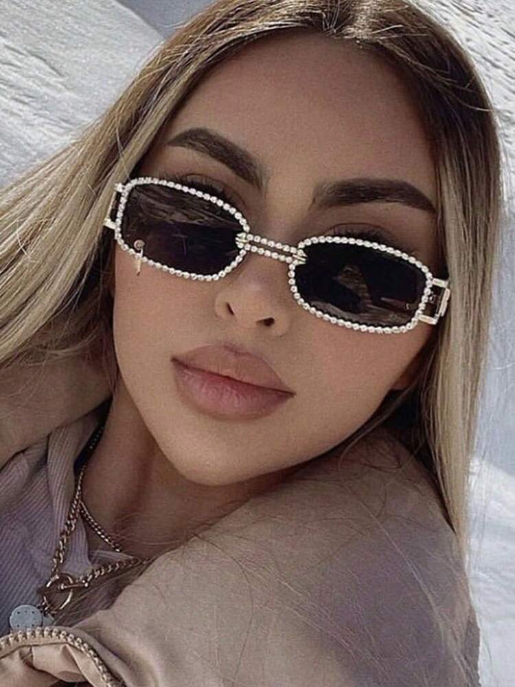 New Small Frame Metal Square Sunglasses, Fashion Versatile, Suitable For Both Men And Women. Ideal For Various Outdoor Activities Such As Vacation, Street Photography, Driving And Fishing. A Perfect Choice For Couples And An Excellent Gift Option For Holidays. - Multicolor - View 8