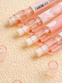 6pcs Peach Automatic Pencils, Cute Cartoon Peach Automatic Pencils With 0.5mm Lead, High-Quality Stationery Suitable For Office, School, Back To School Season