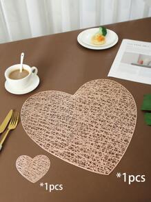 6pcs Hollow-Out PVC Anti-Slip Coasters, Easy To Clean & Wipe, Suitable For Dining Table, Holiday Banquet, Party, Bar Decoration - Multicolor - View 20