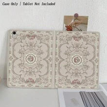 1pc Vintage Floral Pattern Elegant Luxury Protective Case With Pencil Slot, Compatible With IPad 10.9/10.2/Air 5th Gen/Pro 11/10th Gen/9.7/Air 2/IPad (7th Gen)/IPad (8th Gen)/IPad Air 4/5/IPad Pro 11/IPad 10th Gen 10.9" (2022)/IPad Air 13" (M3 2025)/IPad Air 11" (M3 2025)/IPad 11" (A16 2025), Galaxy Tab S10+/S9/A9, With Auto Sleep/Wake Function - Multicolor - View 6