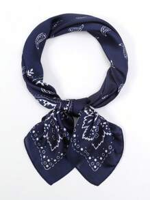 1pc Paisley Printed Bandana Headband Handbag Decoration Silk Square Scarf Suitable For Daily Use Bandana,Hair Band,Head Band Ideal For Dressing Up Your Look