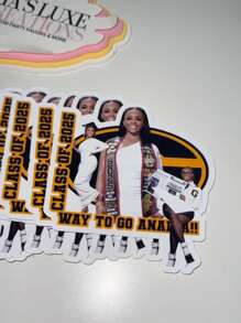 96 Customized Person/Pet Photo Stickers | Personalized Sticker Gifts | People, Dogs, Cats, Etc. | Personalized Facial Stickers | Die Cut Vinyl Waterproof | Free Shipping - White Sticker 1 - View 2