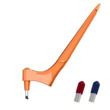 2PCS 360 Degree Tailoring Tool Art Cutting Stainless Steel Hand Tools Rotation UK - Orange - View 7