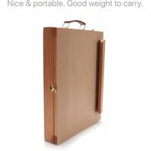 Collapsible Tabletop Easel Sketch Box Sketchbox With Palette Storage Transport Drawer Tray For Painting Natural SingleDrawer