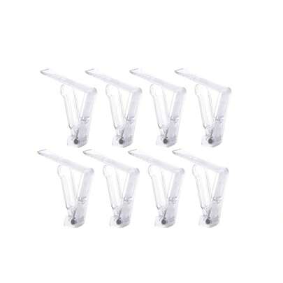 20Pcs Clips de Plástico Transparente para Manteles, Clips de Madera para Cubierta de Mesa, Soporte de Clip para Fiesta en Casa Picnic