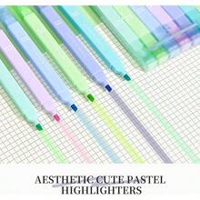 6 Pack Bible Highlighters And Pens No Bleed Aesthetic Cute Highlighters, Assorted Colors Quick Dry Marking Pen Study Journaling Office School Supplies