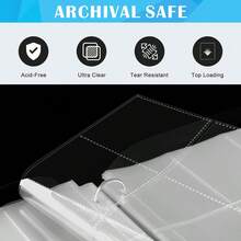 Trading Card Album Folder 4 -9 Pockets Card Binder Holder Game Card Sleeves Case - Black - View 5