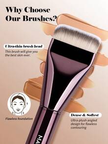 MAANGE 2/3/5/7/11/12pcs Skin-Friendly Super Soft Professional Travel Makeup Brush Set, Includes Face Brush, Powder Brush, Foundation Brush, Concealer Brush, Contour Brush, Nose Brush, Highlighter Brush, Detail Brush, Made Of High-Quality Synthetic Hair, Comfortable And Versatile For Home Or Travel Use