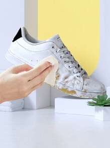 60/12/36入組白色運動鞋、訓練鞋專用擦鞋濕巾,清潔和拋光濕布擦拭