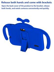 Qetupa 7英寸儿童平板电脑，安卓13操作系统，3GB+32GB存储空间，A133四核处理器，3000mAh电池，家长控制功能，配备防震保护套，支持2.4G WiFi，0.3MP+2.0MP双摄像头 - 藍色 - 查看 4