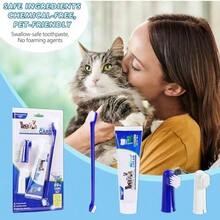 Best Dog Toothbrush & Toothpaste Kit For Maltese Shih Tzu And Other Hybrid Dogs Dogs - Natural Ingredients Reduce Plaque, Whiten Teeth, Freshen Breath,12063595 - Màu be - Xem 9