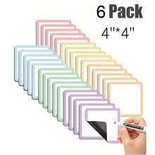 12 wiederverwendbare magnetische Notizen, 4 x 4 Zoll – Ausgabe "Zurück zur Schule" – löschbare Etiketten, geeignet für Whiteboards, Kühlschränke, Lagerschränke – perfekt für Büro, Klassenzimmerorganisation und Erinnerungen zu Hause