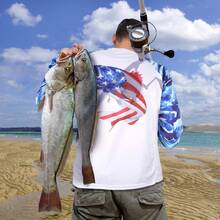 Palmyth Fishing Shirt For Men Long Sleeve Sun Protection UPF 50+ T-Shirts With Pocket - Phù du - Xem 9
