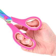 1pc Titanium Coated Multipurpose Stainless Steel Office Scissors, Household Scissors, Stationery Scissors, Art Scissors