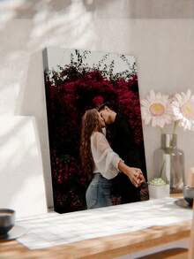 Personalizowana drewniana rama z płótna – spersonalizowane portrety rodzinne i zdjęcia akcji, wydruki, odpowiednie do salonu, sypialni lub domowego biura, wysokiej jakości reprodukcja jako przytulny element dekoracyjny, wielofunkcyjna, dekoracyjna, wysokiej jakości, spersonalizowana, idealna jako prezent dla niego, idealna jako prezent dla niej, dla chłopaka, mamy, przyjaciół, herbaciarni, domu, ogrodu, biura, na Walentynki, Dzień Matki, Dzień Ojca, ukończenie szkoły, wesela, parapetówkę, ciepły klimat, jesienne odświeżenie domu, skandynawski przytulny dom, ciepła atmosfera, harmonia w domu - Wielokolorowe - Zobacz 4