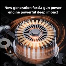 OBOVAY 1 件便携式可充电身体按摩枪，速度可调，符合人体工程学的手柄，用于肌肉放松，耐用塑料设计，紧凑型按摩器，肌肉按摩装置，时尚设备，可调节设置，500mAh - 彩色 - 查看 7