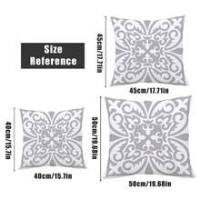 4 Stücke Set minimalistische tägliche Morris Muster Kissenbezüge, einseitig bedrucktes Samt Material, 45*45/50*50/40*40 cm Kissenbezüge für moderne Stoffcouch Inneneinrichtung, Party Dekoration, Geschenk - Verschiedenfarbig - Übersicht 11