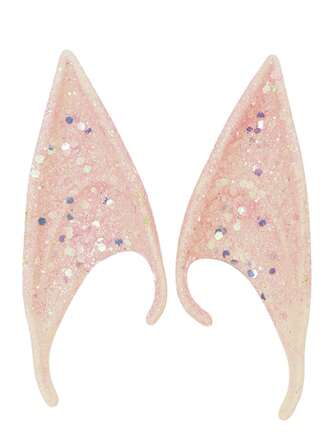 1 对乳胶精灵耳朵，万圣节派对、化妆舞会、酒吧、狂欢节、表演等的角色扮演道具。