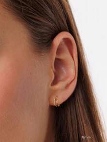 1 Stück 925 Sterling Silber 16G Helix Zwilling Klicker Creolen - Knorpel Helix Piercing Feiner Schmuck - Scharnier Creole Rook Creole, Concha Creole, Creolen, Septum Klicker Ring Daith Creole Tragus Creole Scharniergelenk Nasenpiercing, geeignet für Frauen und Männer für den täglichen Gebrauch