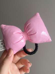 1 件女士多色蝴蝶结 PU 皮革发带，时尚日常佩戴可爱，Y2k 情人节情人节马尾辫夹发圈橡皮筋发绳弹性发带，发球，头饰 - 彩色 - 查看 14