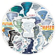 50pcs Extreme Weather Tornado Cartoon Decorative Stickers For Cabinet, Skateboard, Phone Case, DIY - Multicolor - View 6