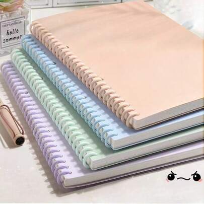 1/2/4/6 Pack - A4/A5/B5 Spiral Notebooks - Coil Bound Notebooks, Portable Ledgers, Loose Leaf Notepads, Exercise Books, 60 Pages Each, Minimalist Blue Cover, Coil Bound Writing Notebooks - Suitable For Teacher's Day, Graduation, Halloween, Christmas And Other Occasions
