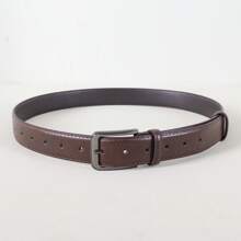 1/2pcs Men's Casual Leather Belt With Pin Buckle, Suitable For Daily Commute, Business Party Fall, Autumn, Halloween Autumn-Winter Accessories,Suitable For Teens, Youth,Men,Casual, Outdoor, Athletic, Vacation, Graduation Gifts, Birthday, Daily Wear Halloween, Casual, Business, Street, Boho, Western, Outdoor, Gift For Men, Husband, Boyfriend, Father, Dad, Christmas