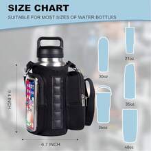 Unisex Magnetic Fitness Bag With Adjustable Shoulder Strap, Magnetic Pouch, Water Bottle Holder, Suitable For Travel, Work, Sports, Water Bottle Holder Bag With Pockets - Multicolor - View 5