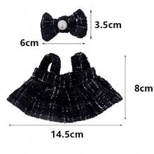 POKOJA LAND [Chỉ quần áo búp bê] Phụ kiện thế hệ thứ 1 & 2 cho trang phục - Váy yếm đen có nơ trang trí, quần áo thay thế cho búp bê - Nhiều màu - Xem 15