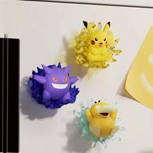 Miniso Pokémon Series Pikachu 3D Refrigerator Magnet, Adorable Design Brightens The Kitchen, Strong Magnetic Force Ensures Stable Decoration (1 PC)