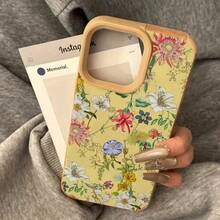 Teléfono con diseño floral vintage y lente de alta calidad, compatible con 14 Plus, 11 Pro, 16, XS, 15, 13 y 12. Funda de piel sintética suave - Colores mixtos 1 - Ver 3