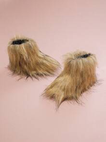 1 par de botas elegantes y lindas de piel sintética para niña, cómodas para otoño/invierno - Marrón - Ver 3