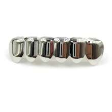 1 Set Of Exquisite Popular Hip Hop Teeth Grills Sharp Teeth TeethGrillz  Plated Teeth Grills Accessories - Bạc (răng dưới) - Xem 13