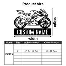 1pc Customizable Motorcycle Rider Metal Mural - Personalized Motorcycle Logo Decoration - Art Style Reusable Decorative Metal Mural - Suitable For Porch, Courtyard, Garden, Office, Negotiation Room, Birthday Gift, Graduation Gift, Perfect Gift For Motorcycle Enthusiasts - Multicolor - View 43