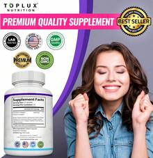 Toplux Multi Collagen Peptides Pills – 1800mg Hydrolyzed Complex Type I, II, III, V, X | Supports Skin, Hair, Joints & Bones | Keto Friendly | 90 Capsules - 1 Bottle - 查看 7
